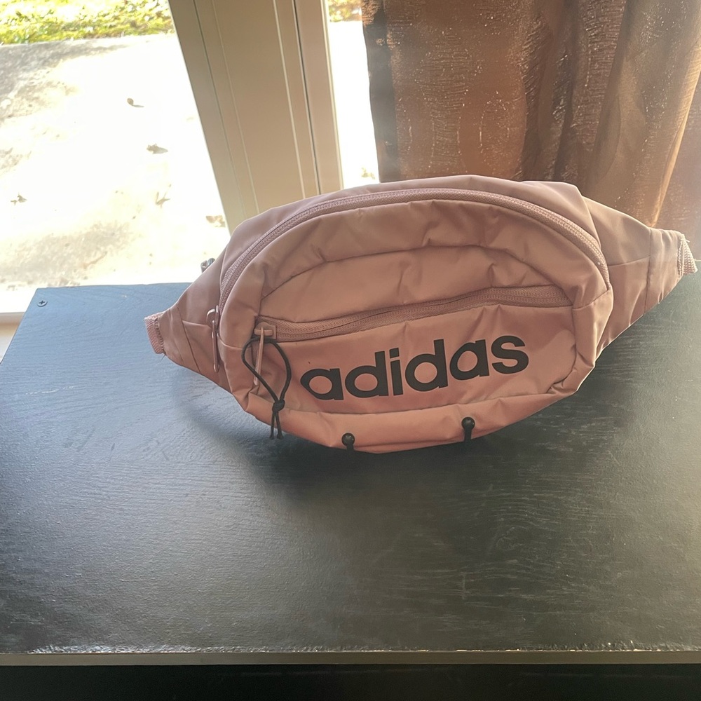 adidas Mini Waist Bag Pink Brown - Picture 2 of 7